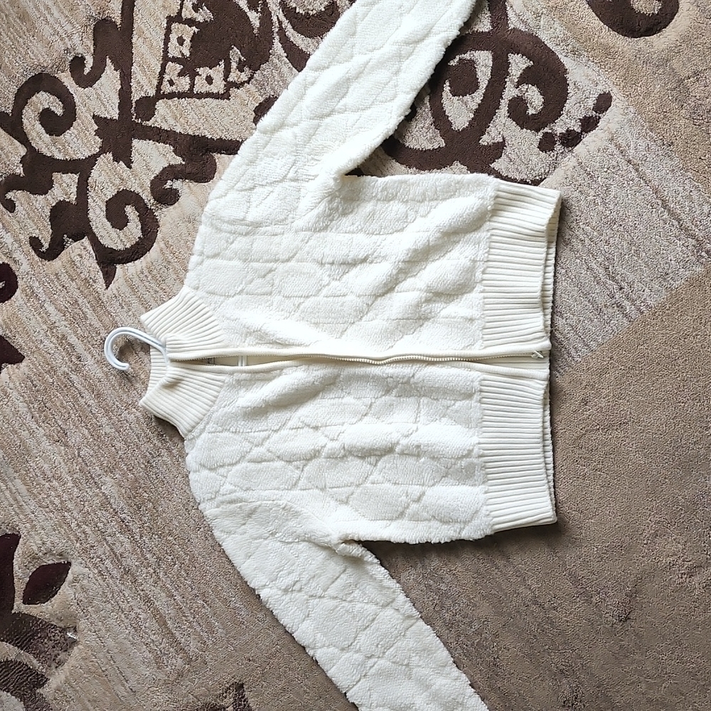CHRISTIAN DIOR - MACROCANNAGE ZIPPED CARDIGAN